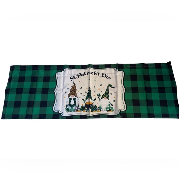 New St.Patrick's Day Gnome Valance Curtain - Picture 2 of 4